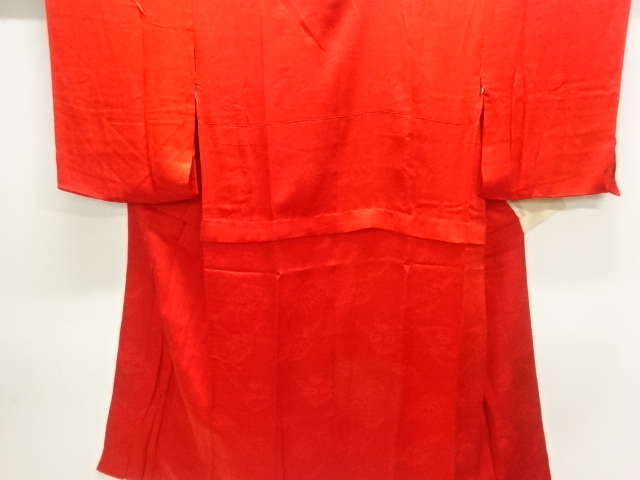 JAPANESE KIMONO / ANTIQUE JUBAN / SILK / MON KINSHA / WOVEN SHOCHIKUBAI